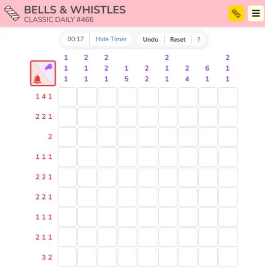 Bells & Whistles 공식 사이트 화면