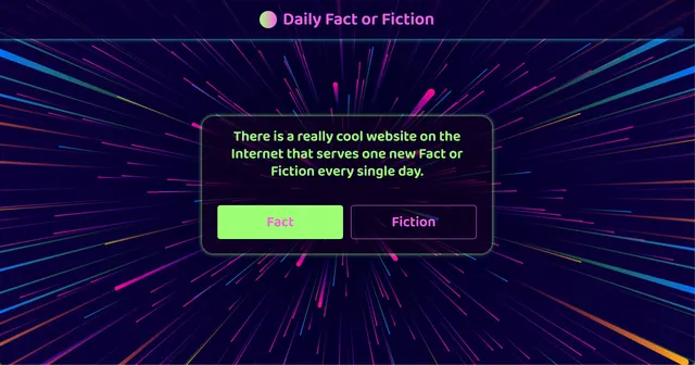 Daily Fact or Fiction 공식 소개 이미지