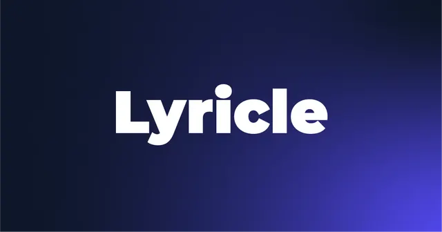 Lyricle 공식 소개 이미지