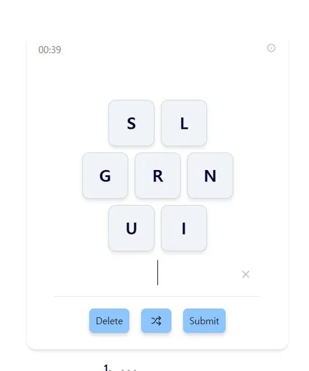 Pangramathon 공식 사이트 화면