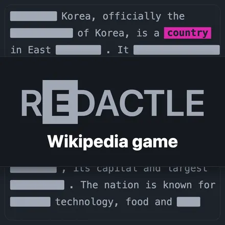 Redactle 공식 소개 이미지