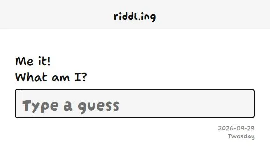riddl.ing 공식 사이트 화면