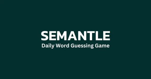 Semantle 공식 소개 이미지
