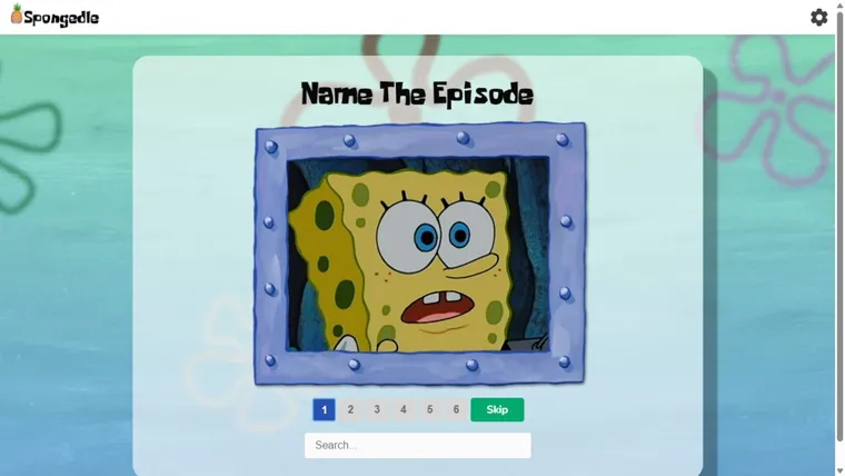 Spongedle 공식 사이트 화면