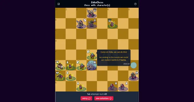 Zaku Chess 공식 소개 이미지